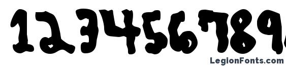 Blob Font, Number Fonts
