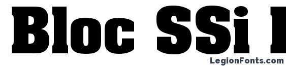 шрифт Bloc SSi Bold, бесплатный шрифт Bloc SSi Bold, предварительный просмотр шрифта Bloc SSi Bold