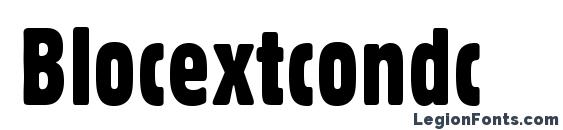 шрифт Blocextcondc, бесплатный шрифт Blocextcondc, предварительный просмотр шрифта Blocextcondc