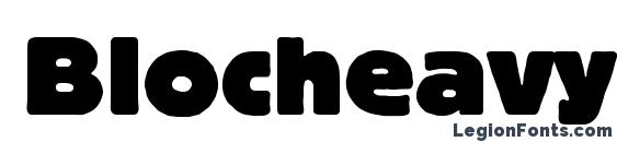 шрифт Blocheavyc, бесплатный шрифт Blocheavyc, предварительный просмотр шрифта Blocheavyc