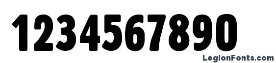 BlofeldXCd Regular Font, Number Fonts