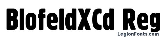 шрифт BlofeldXCd Regular, бесплатный шрифт BlofeldXCd Regular, предварительный просмотр шрифта BlofeldXCd Regular
