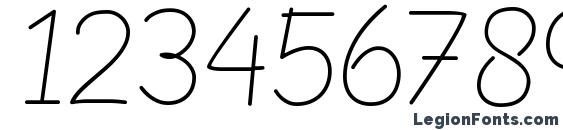 Blokletters Potlood Font, Number Fonts