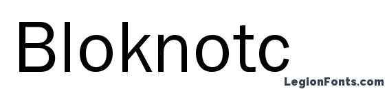 Bloknotc Font