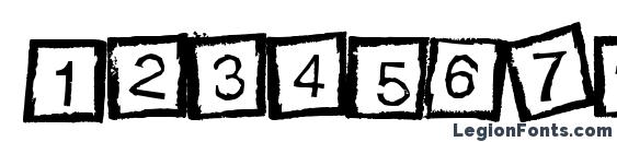 Bloktype Font, Number Fonts