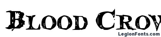 шрифт Blood Crow, бесплатный шрифт Blood Crow, предварительный просмотр шрифта Blood Crow