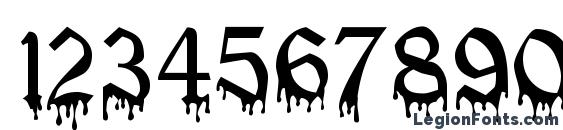 Blood Of Dracula Font, Number Fonts