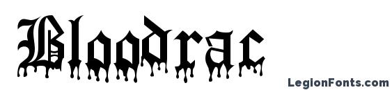 шрифт Bloodrac, бесплатный шрифт Bloodrac, предварительный просмотр шрифта Bloodrac
