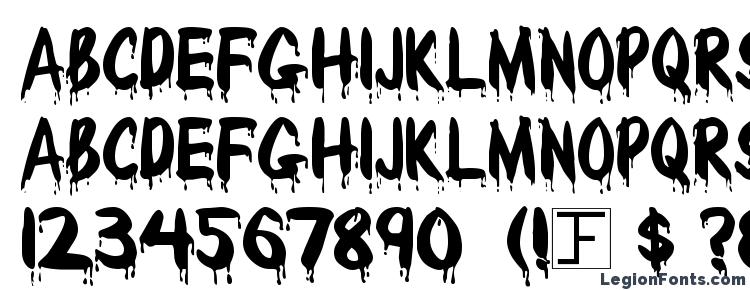 glyphs Bloody font, сharacters Bloody font, symbols Bloody font, character map Bloody font, preview Bloody font, abc Bloody font, Bloody font