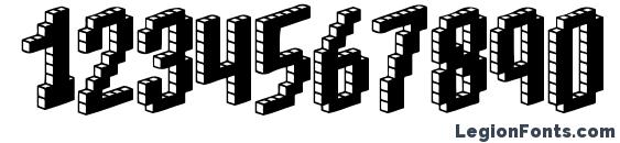 Blox BRK Font, Number Fonts