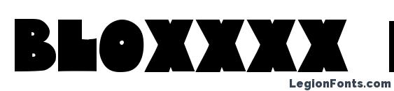 Bloxxxx ExtraBold font, free Bloxxxx ExtraBold font, preview Bloxxxx ExtraBold font