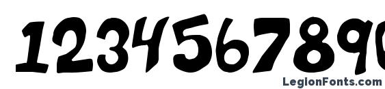 Blue card Font, Number Fonts