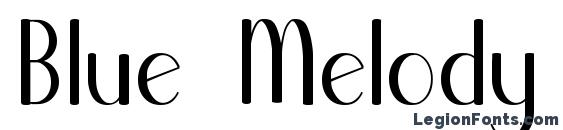 Blue Melody font, free Blue Melody font, preview Blue Melody font