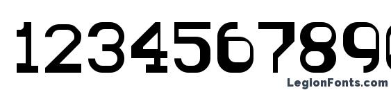 Blue Regular Font, Number Fonts