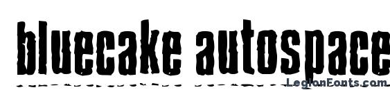 BlueCake Autospaced font, free BlueCake Autospaced font, preview BlueCake Autospaced font