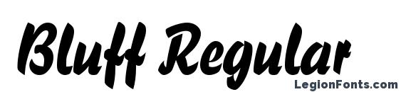 Bluff Regular font, free Bluff Regular font, preview Bluff Regular font