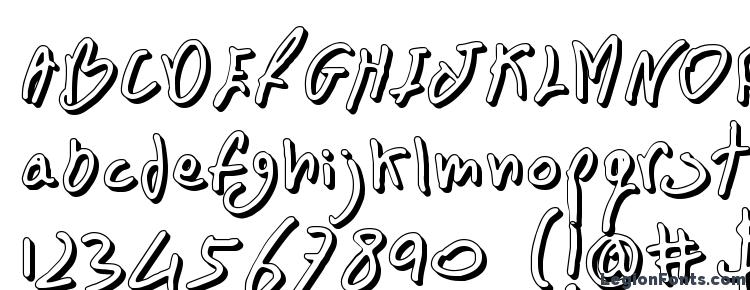 glyphs BN FontBoy 3D font, сharacters BN FontBoy 3D font, symbols BN FontBoy 3D font, character map BN FontBoy 3D font, preview BN FontBoy 3D font, abc BN FontBoy 3D font, BN FontBoy 3D font