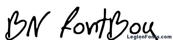 шрифт BN FontBoy, бесплатный шрифт BN FontBoy, предварительный просмотр шрифта BN FontBoy