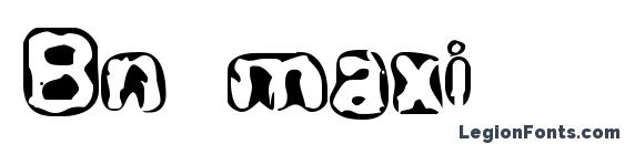 шрифт Bn maxi, бесплатный шрифт Bn maxi, предварительный просмотр шрифта Bn maxi