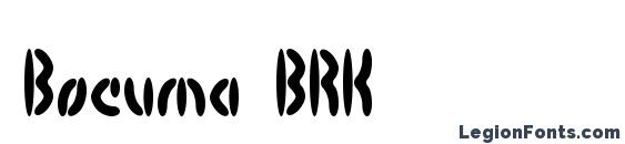 шрифт Bocuma BRK, бесплатный шрифт Bocuma BRK, предварительный просмотр шрифта Bocuma BRK