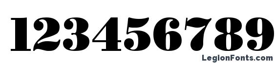 BODIDLYbold Font, Number Fonts