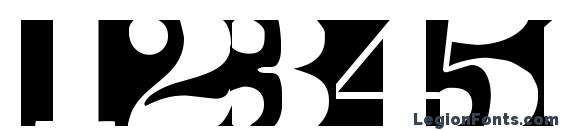 Bodoblacksquares Font, Number Fonts