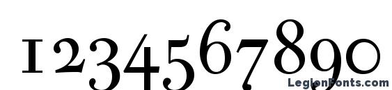 BodoCapsDB Normal Font, Number Fonts
