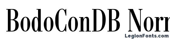 Шрифт BodoConDB Normal