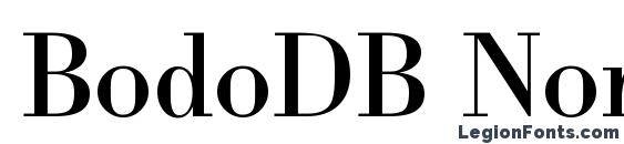 BodoDB Normal Font