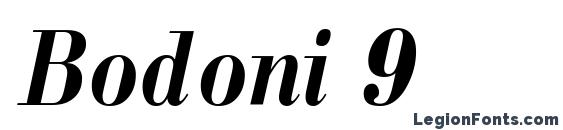 шрифт Bodoni 9, бесплатный шрифт Bodoni 9, предварительный просмотр шрифта Bodoni 9