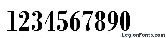 Bodoni Bold Condensed BT Font, Number Fonts
