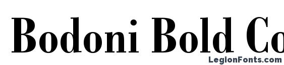 Bodoni Bold Condensed BT Font