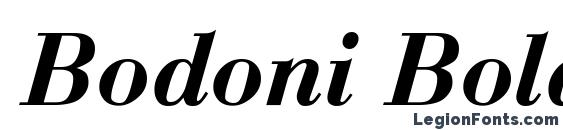 Шрифт Bodoni Bold Italic
