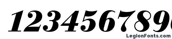 Bodoni BoldItalic Font, Number Fonts