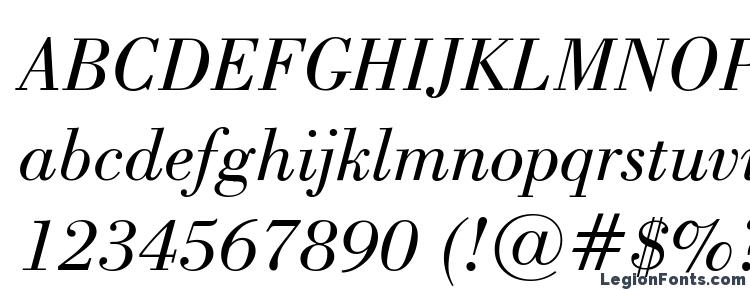 глифы шрифта Bodoni Book Italic BT, символы шрифта Bodoni Book Italic BT, символьная карта шрифта Bodoni Book Italic BT, предварительный просмотр шрифта Bodoni Book Italic BT, алфавит шрифта Bodoni Book Italic BT, шрифт Bodoni Book Italic BT