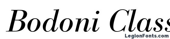 Шрифт Bodoni Classico Italic