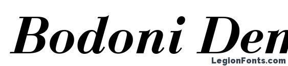 Шрифт Bodoni Demi Italic