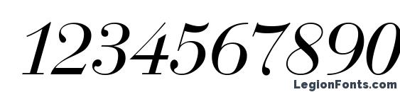 Bodoni Display Italic Font, Number Fonts