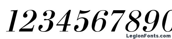 Bodoni e Font, Number Fonts