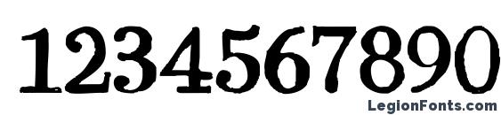 Bodoni hand Font, Number Fonts