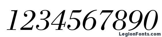 Bodoni LT Book Italic Font, Number Fonts