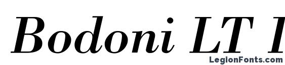 Шрифт Bodoni LT Italic