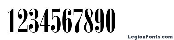 Bodoni LT Poster Compressed Font, Number Fonts