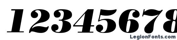 Bodoni LT Poster Italic Font, Number Fonts