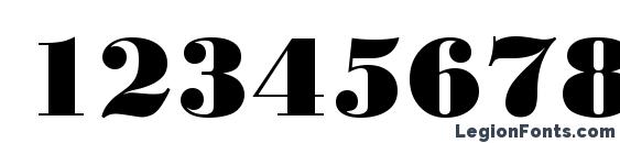 Bodoni MT Black Font, Number Fonts