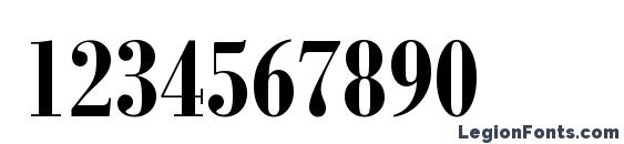 Bodoni MT Condensed Полужирный Font, Number Fonts