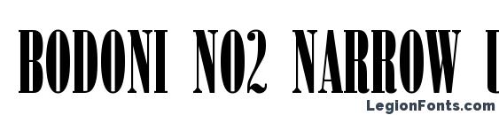 Bodoni No2 Narrow Ultra Regular Font, Bold Fonts