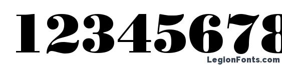 Bodoni Poster SSi Font, Number Fonts