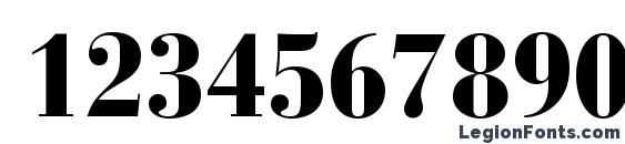 Bodoni Recut BlackCondensed SSi Normal Font, Number Fonts