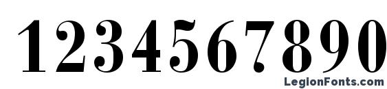 Bodoni Recut Condensed SSi Bold Condensed Font, Number Fonts